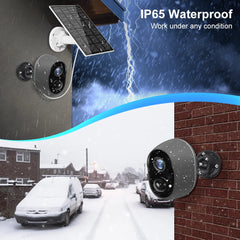 Tuya 5200 mAh batterie rechargeable solaire WiFi sécurité 3MP FHD CCTV caméra 135 ° grand Angle de vue 4X Zoom numérique Alexa Google caméra