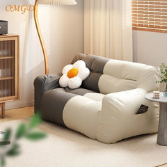 OMGD paresseux canapé peut s'allonger et dormir chambre Chaise longue Ins vent balcon petit canapé simple Net rouge Tatami canapé doux