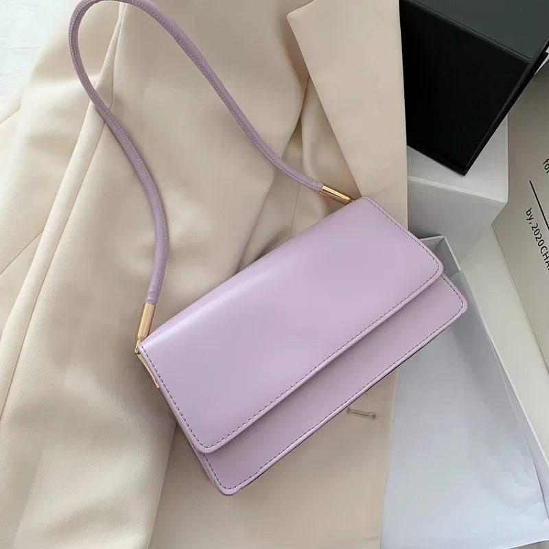 Sacs à bandoulière de marque de luxe pour femmes, Design de mode sous les bras, sac à bandoulière, sac à main et bourses de couleur unie, 2025