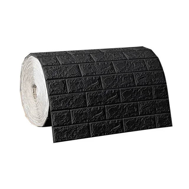 Papier peint auto-adhésif 3D en brique de mousse Antique, 70cm x 1/5/10m, décoration pour salon et chambre à coucher, autocollant mural 3d étanche