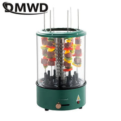 Machine à Barbecue verticale sans fumée, rôtissoire automatique, boîte à huile détachable, fourchette de barbecue, contrôle de puissance de feu, plaque de brochette universelle