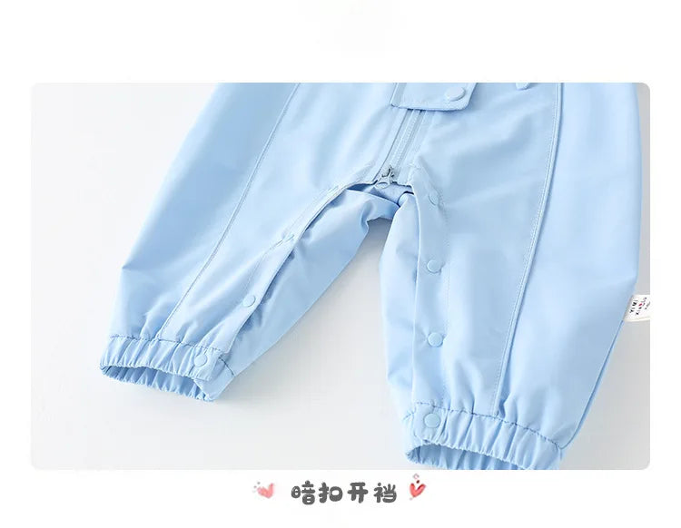 Combinaisons à capuche pour bébés garçons et filles, vestes coupe-vent, barboteuse à manches longues pour nouveau-nés, vêtements d'extérieur d'automne et d'hiver, nouvelle collection