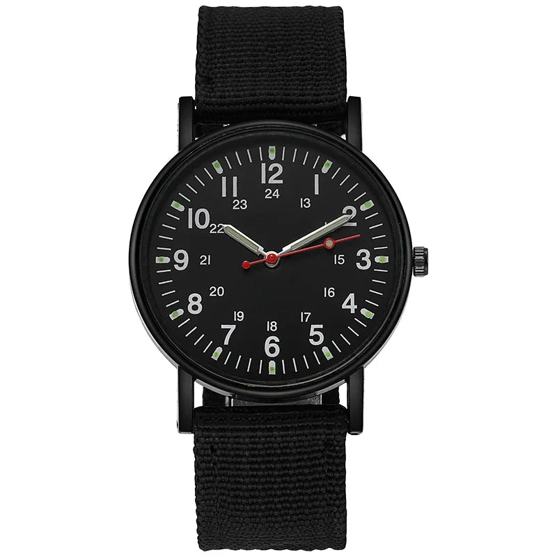 Mode Hommes Montres Lumineux Bande Nylon Montre Militaire Hommes Armée Poignet Quartz Sports Choc Montres-bracelets Couple Étanche Reloj