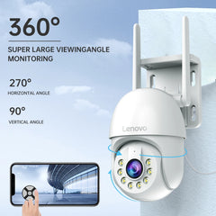 Lenovo 5MP caméra intelligente Wifi PTZ extérieure 5x Zoom numérique suivi automatique ONVIF CCTV caméra IP sécurité caméra de Surveillance vidéo