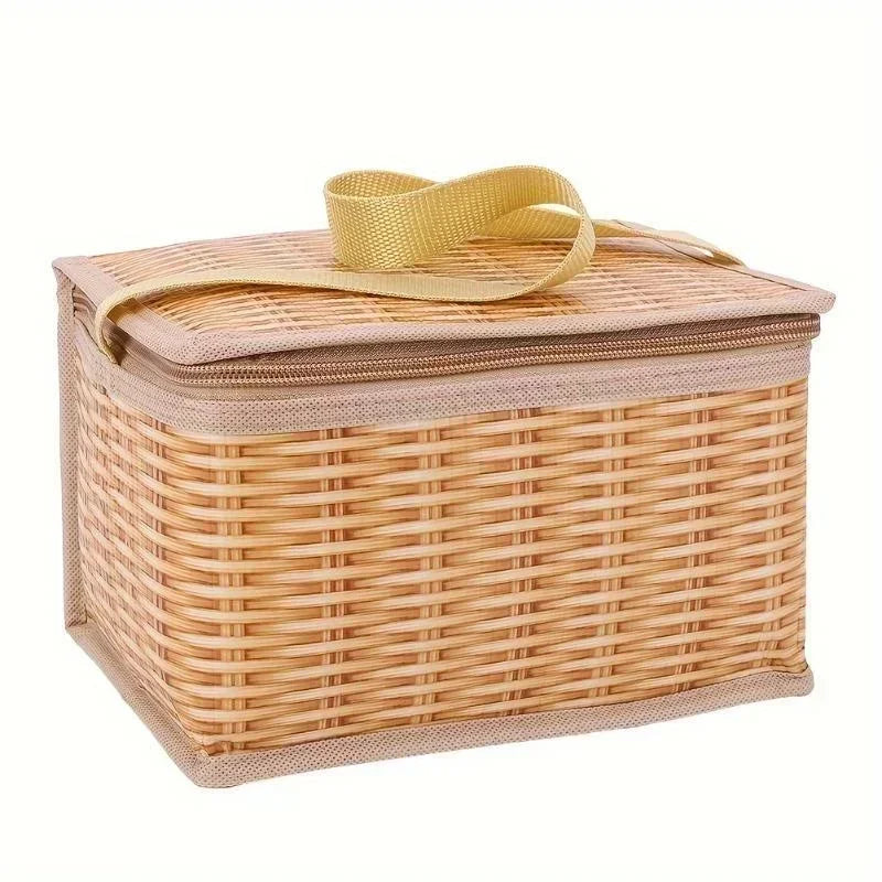 Nouveau Conteneur alimentaire Portable panier sac isolant boîte à déjeuner sac de pique-nique pour Camping en plein air stockage à domicile