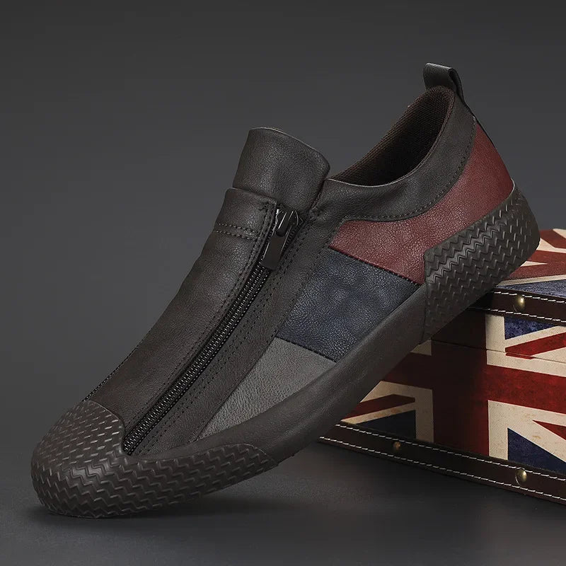 Chaussures décontractées en cuir faites à la main pour les hommes chaussures Design Sneakers Homme Chaussures en cuir confortables Hommes Mocassins Vente chaude Mocassins Conduite
