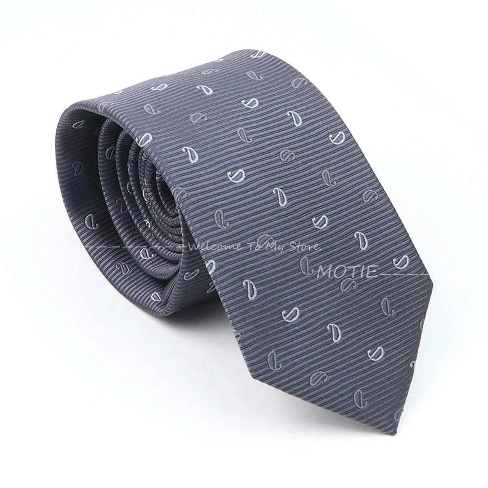 Cravates en polyester rayées gracieusement plaidées cravates rouges bleues cravate pour groupe fête bureau chemise col costume accessoires décoratif