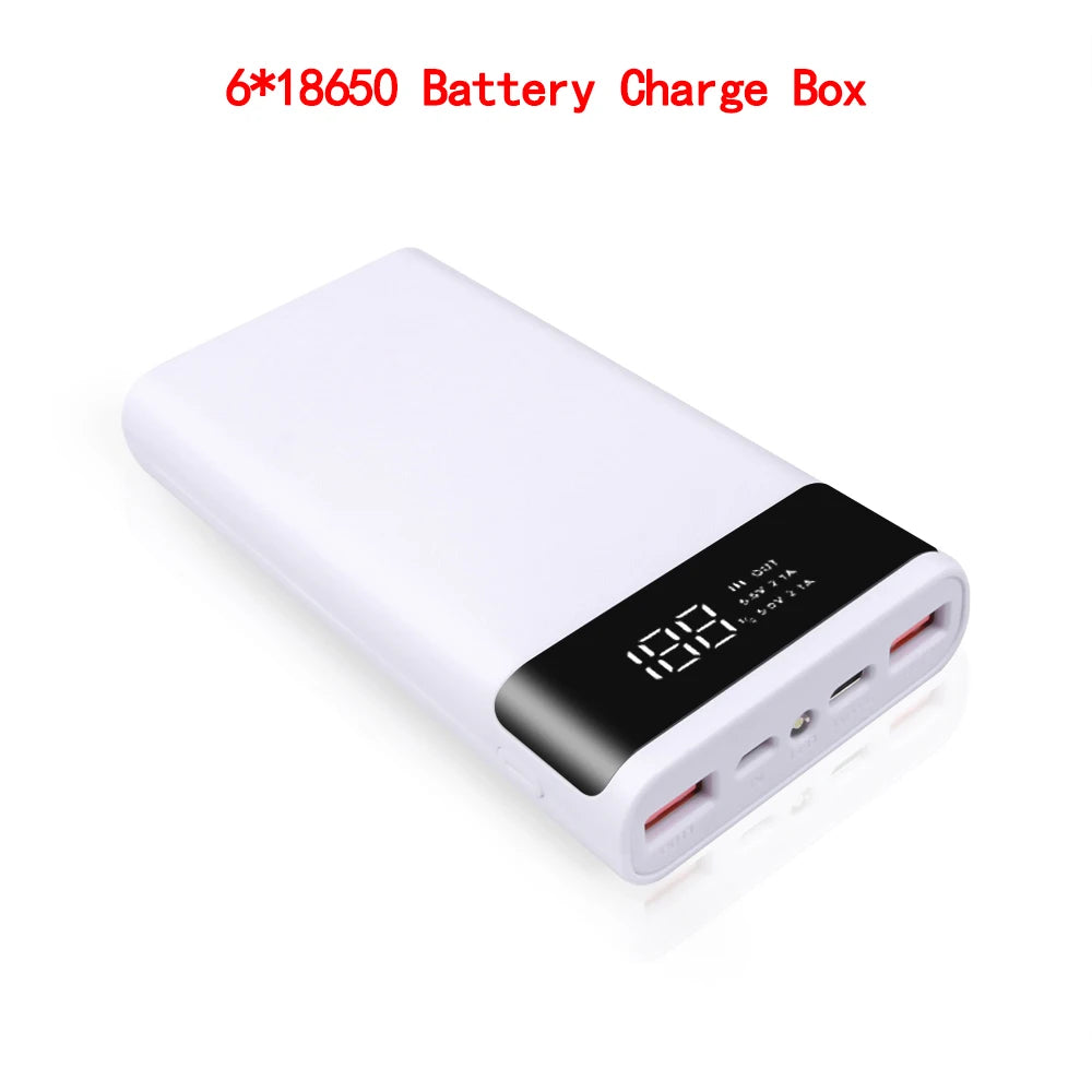 Kebidumei double USB Micro USB Type C batterie externe coque 5V bricolage 4/6*18650 boîtier batterie Charge boîte de stockage sans batterie
