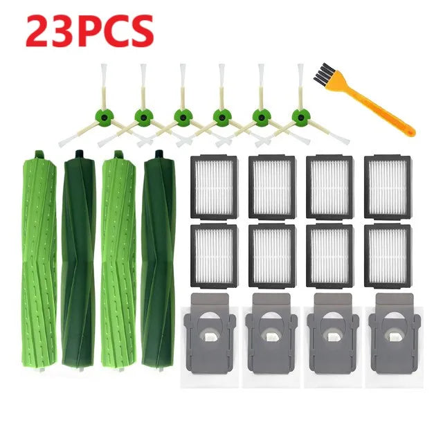 Sac à poussière avec filtre Hepa pour brosse latérale principale, pièces de rechange pour aspirateur Robot iRobot Roomba i3 i4 i6 i7 i8 j7 E5 E6 E7, accessoires