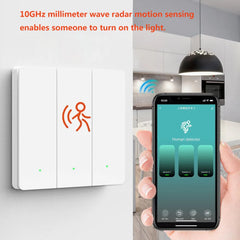 Haozee Zigbee – interrupteur mural intelligent + capteur de présence, prise électrique, aucun neutre, aucun condensateur requis, Assistant domestique Z2M