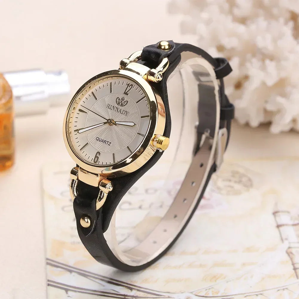 Simple femmes montre de luxe Design en cuir montre dames Quartz montre-bracelet couleur unie mode femmes cadeau montre Relojes Para Mujer
