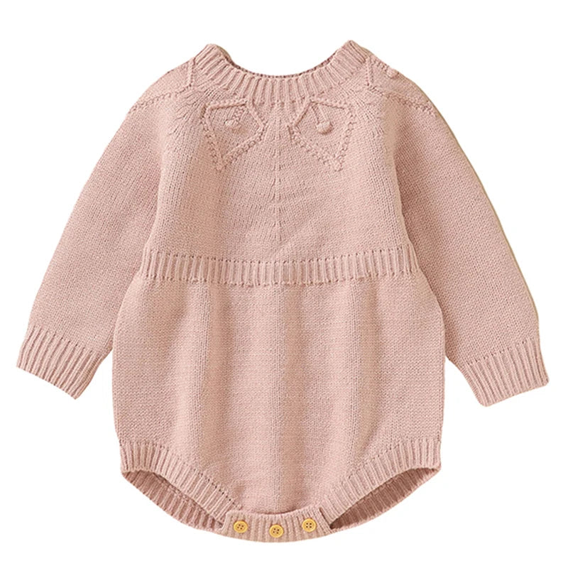 2025 Combinaison de Noël unisexe pour bébé Vert Vêtements mignons pour nouveau-né Automne Hiver Garçons Filles Col rond Cadeau de Noël Body en tricot