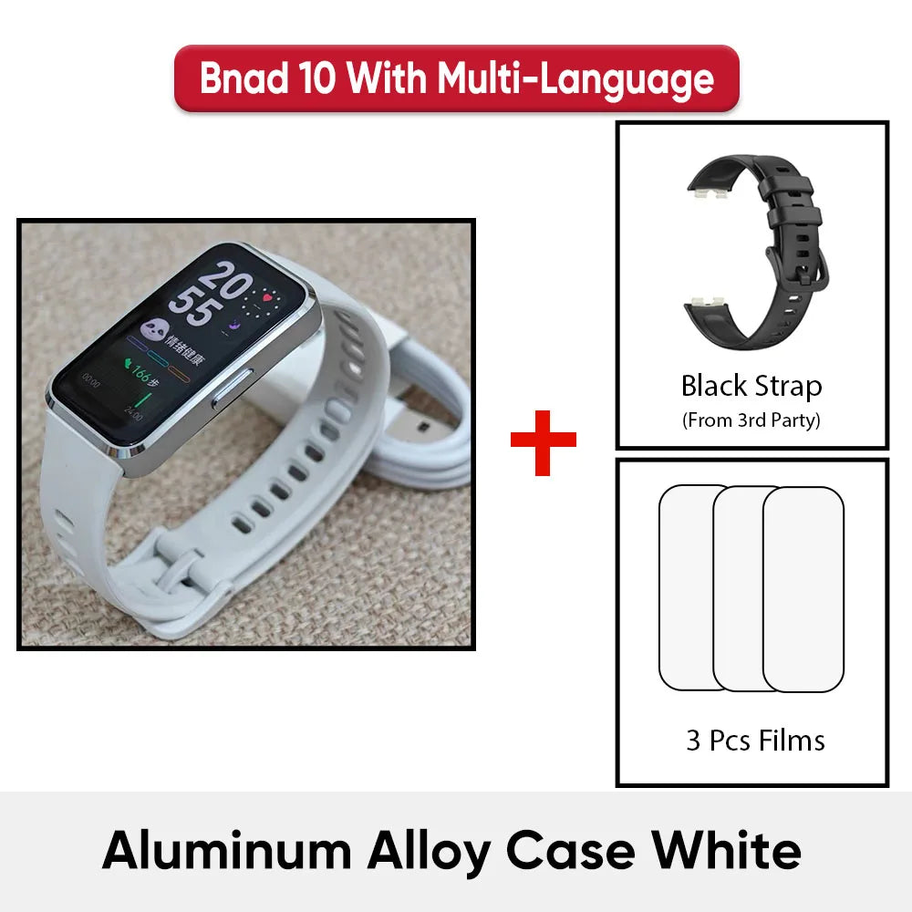 Montre connectée Huawei Band 10, originale, Compatible avec IOS et Android, suivi du sommeil, moniteur de santé, autonomie de 14 jours,