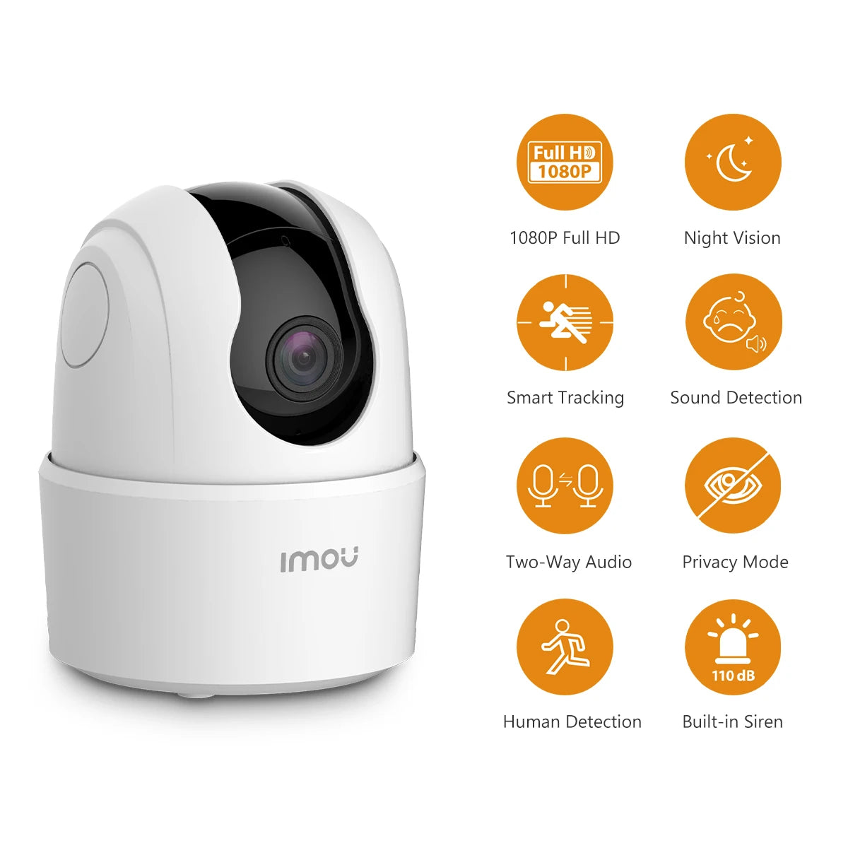 Caméra intérieure IMOU 360 °   Caméra de Surveillance WiFi PTZ, vidéosurveillance à domicile, suivi automatique, Protection de sécurité, moniteur familial pour animaux de compagnie et bébé