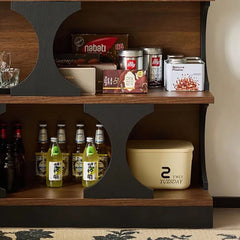 Armoires de salon classiques rétro derrière le canapé, armoires de salon en bois tendance, rangement, meubles de luxe modernes Vitrina