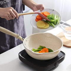 Poêle à frire antiadhésive en pierre Maifan Durable, pour la maison, Steak, crêpes, casserole, ustensiles de cuisine, poêle Wok