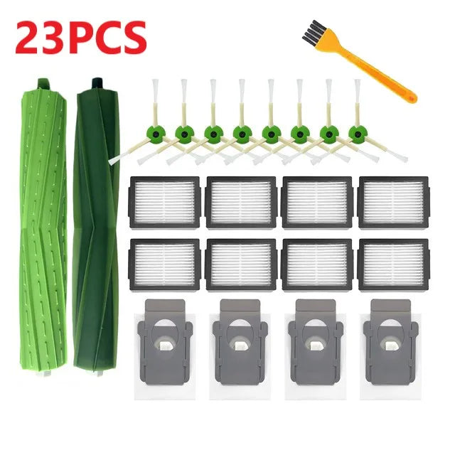 Sac à poussière avec filtre Hepa pour brosse latérale principale, pièces de rechange pour aspirateur Robot iRobot Roomba i3 i4 i6 i7 i8 j7 E5 E6 E7, accessoires