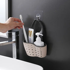 Évier créatif bleu ciel, support de rangement et de Drainage, sac suspendu, robinet de cuisine, panier de rangement et suspendu réglable, 1 pièce