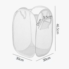 Mir de tri de linge sale pliant, cadre de lavage, sac de rangement en maille pour gril, organisateurs de linge, poudres de stockage, E27