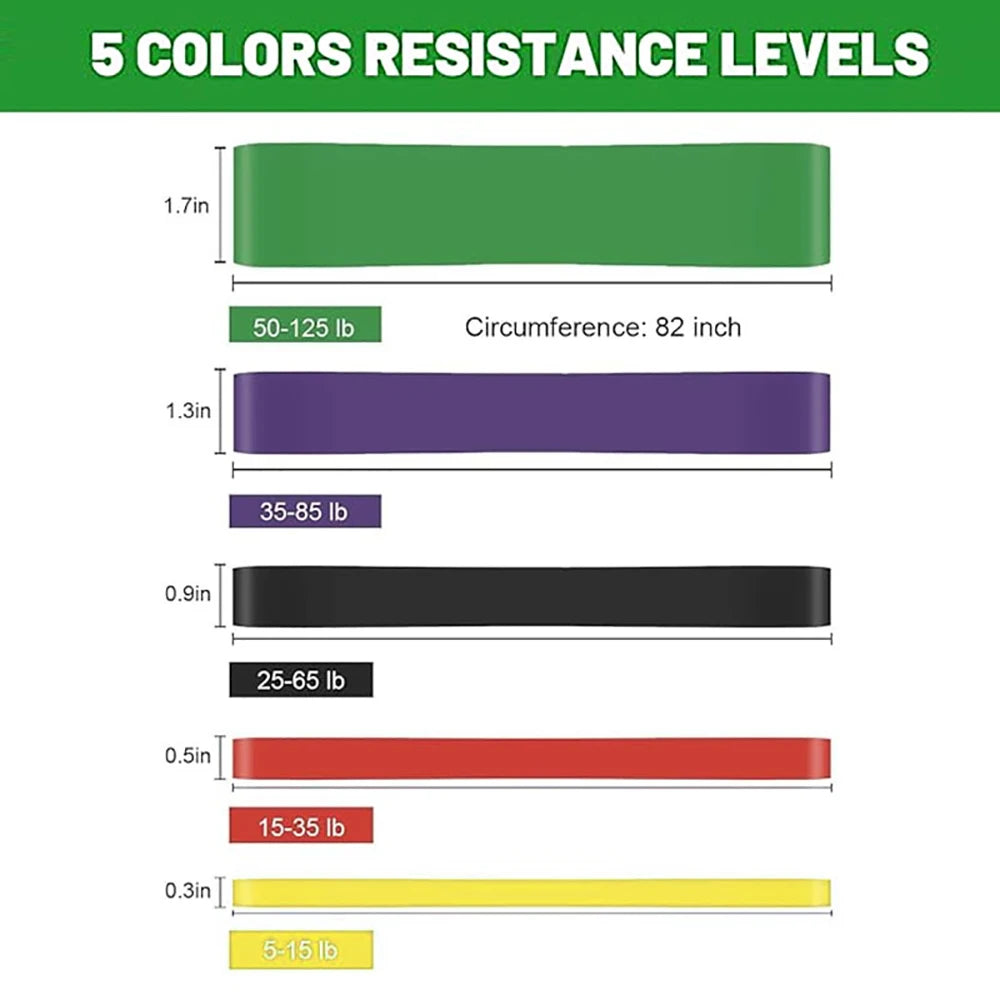 Bandes de résistance, bandes d'exercice, bandes d'assistance de traction, bandes de dynamophilie pour hommes et femmes, entraînement physique, entraînements à domicile