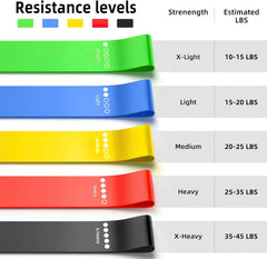 Bandes de résistance TPE, ensemble de Fitness, bandes à boucle en caoutchouc, entraînement de force, extenseur, équipement de gymnastique de Yoga, boucle en caoutchouc élastique