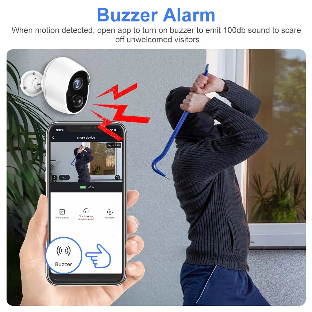 REHENT 3MP 9000mAh batterie WIFI caméras de Surveillance Tuya maison intelligente Protection de sécurité extérieure sans fil CCTV caméra panneau solaire