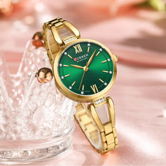 CURREN 9092 montres à Quartz femmes Bracelet élégant Bracelet en acier inoxydable strass mode dames montre Simple cadeaux reloj mujer
