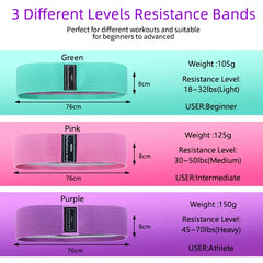 1/3 pièces Fitness exercice extensible hanche bandes de résistance Yoga jambes bout à bout anti-dérapant élastique musculation exercice équipement d'entraînement