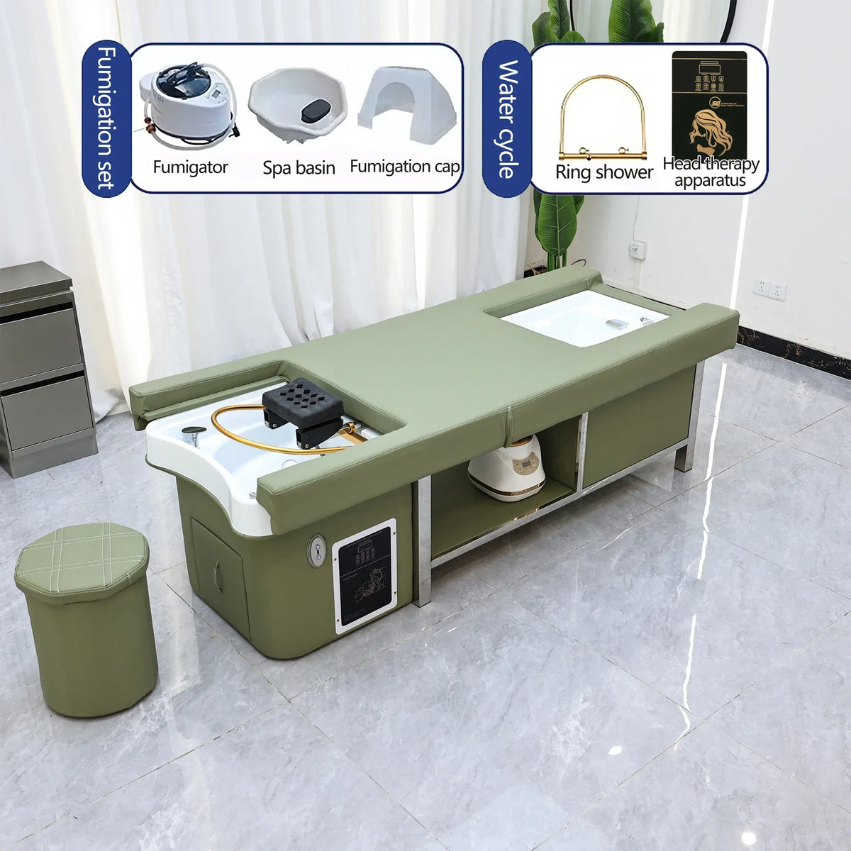 XinSheng lavage des cheveux et tête SPA Fumigation shampooing lit Salon de beauté Table de Massage lits de Massage Salon de coiffure meubles commerciaux