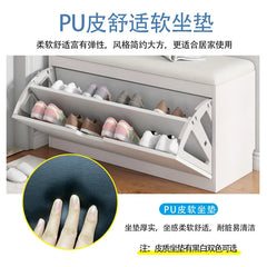 Porche entrée chaussure chaise rembourré salon maison rabat étagère à chaussures banc avec siège armoire à chaussures multicouche