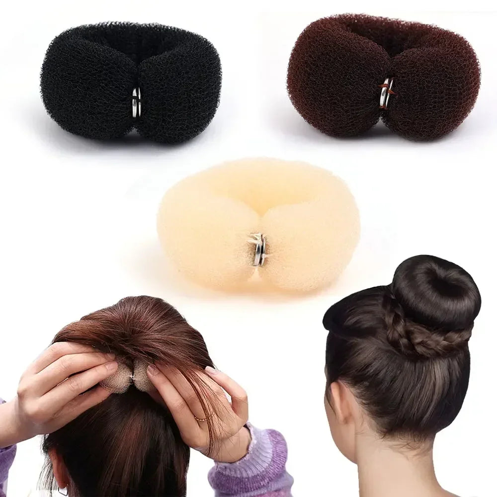 Mousse Éponge Facile Big Ring Femmes Mode Cheveux Bun Maker Donut Outils de Coiffure Accessoires De Cheveux Pour Les Filles