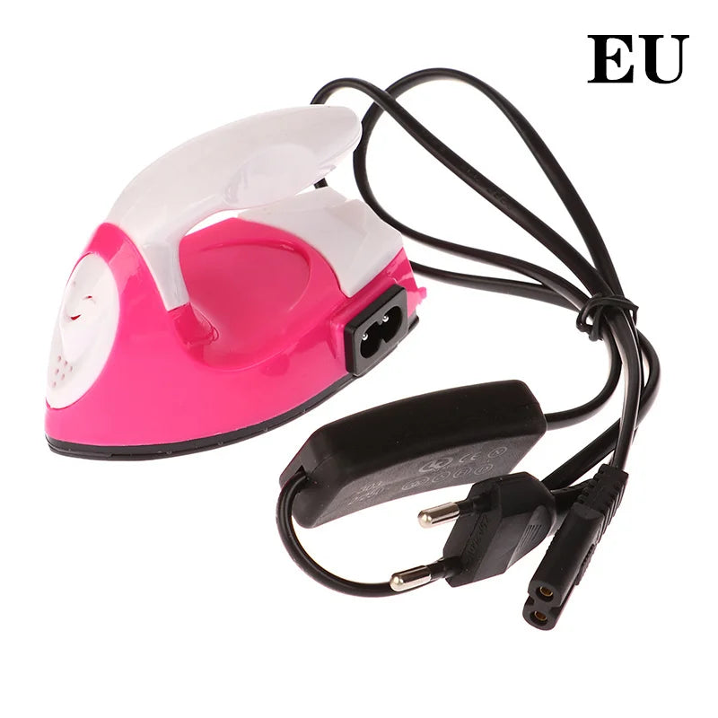 Mini fer à repasser électrique artisanal, portable, pratique, presse à chaud, bricolage, petit fer pour repasser les vêtements, appareils de lessive, prise EU, US