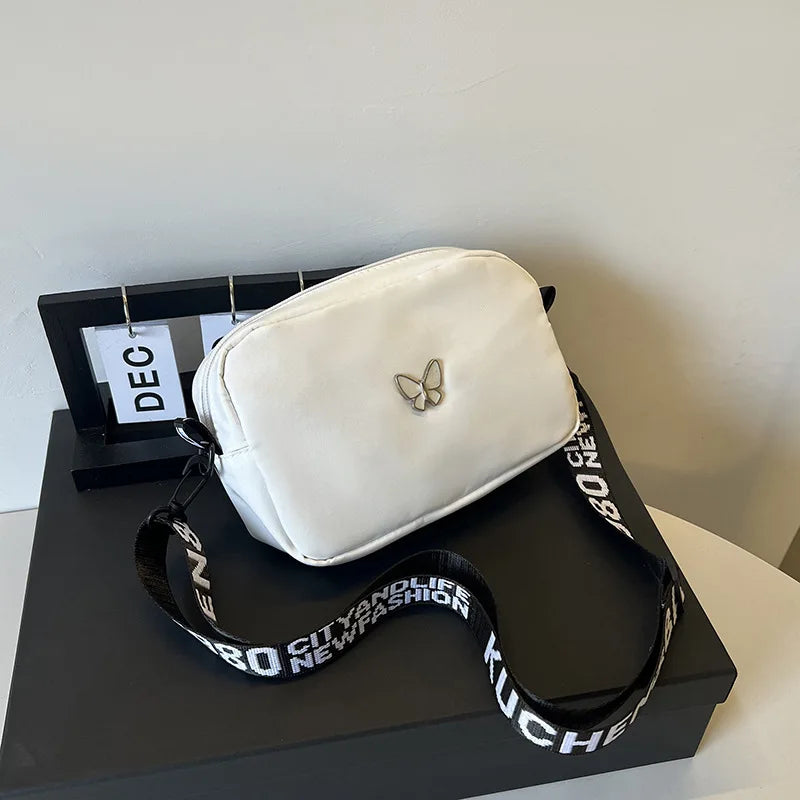 Nouvelle mode femmes sacs à bandoulière sac de maquillage femmes tendance Lingge broderie appareil photo sac à bandoulière conception Nylon petit sac de messager