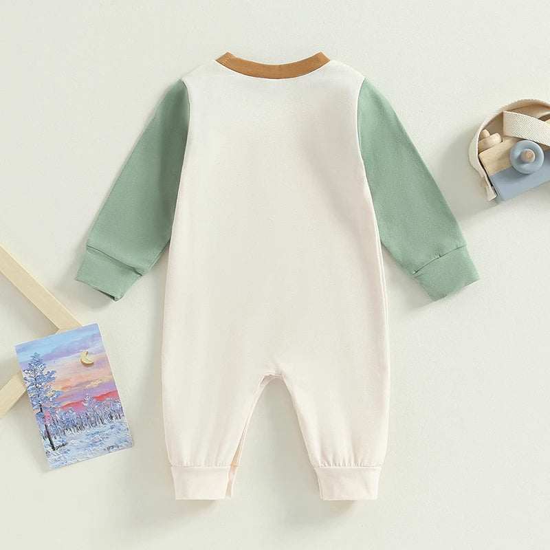 Citgeett-Combinaison d'automne pour bébés garçons et filles, barboteuse mignonne à manches longues pour les abonnés, vêtements de poche pour documents