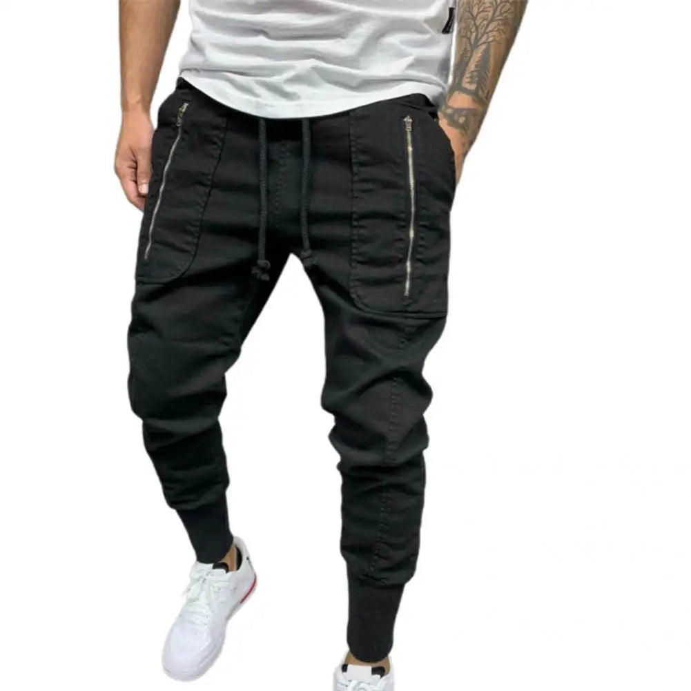 Pantalons pour hommes cordon hommes pantalons de survêtement simplicité à la mode fantastique mode hommes pantalons Cargo longs