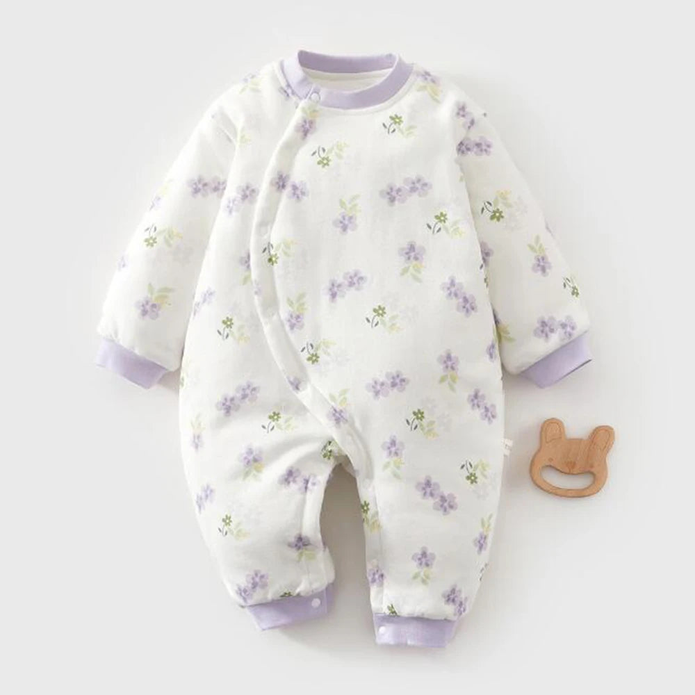 Tenue de noël pour bébé garçon, matelassée, épaisse, chaude, vêtements d'hiver Boutique pour bébé fille, barboteuse unisexe pour bébé de 3 à 18 mois
