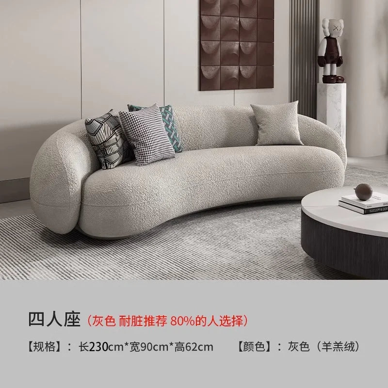 Canapé de salon moderne nordique salon minimaliste blanc canapé de salon relaxant canapé romantique Divani Da Soggiorno meubles