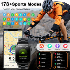 2025 nouveau pour Xiaomi mode sport montre intelligente 2.01 "écran HD GPS boussole IP68 étanche Bluetooth appel santé Tracker montres