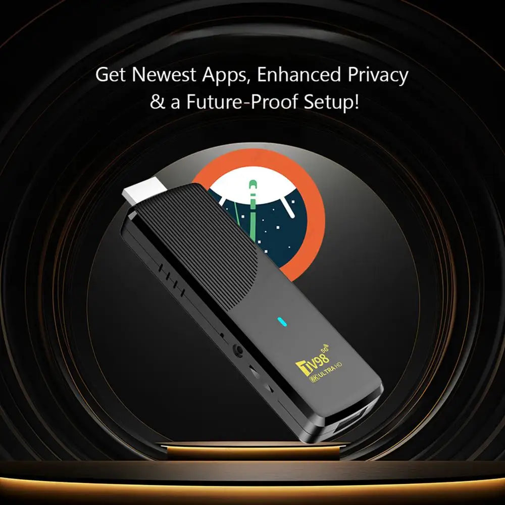 Décodeur Android 14 avec télécommande, lecteur vidéo TV HD 4K, double WiFi 2.4G et 5G, pour films HD, Applications sur Internet