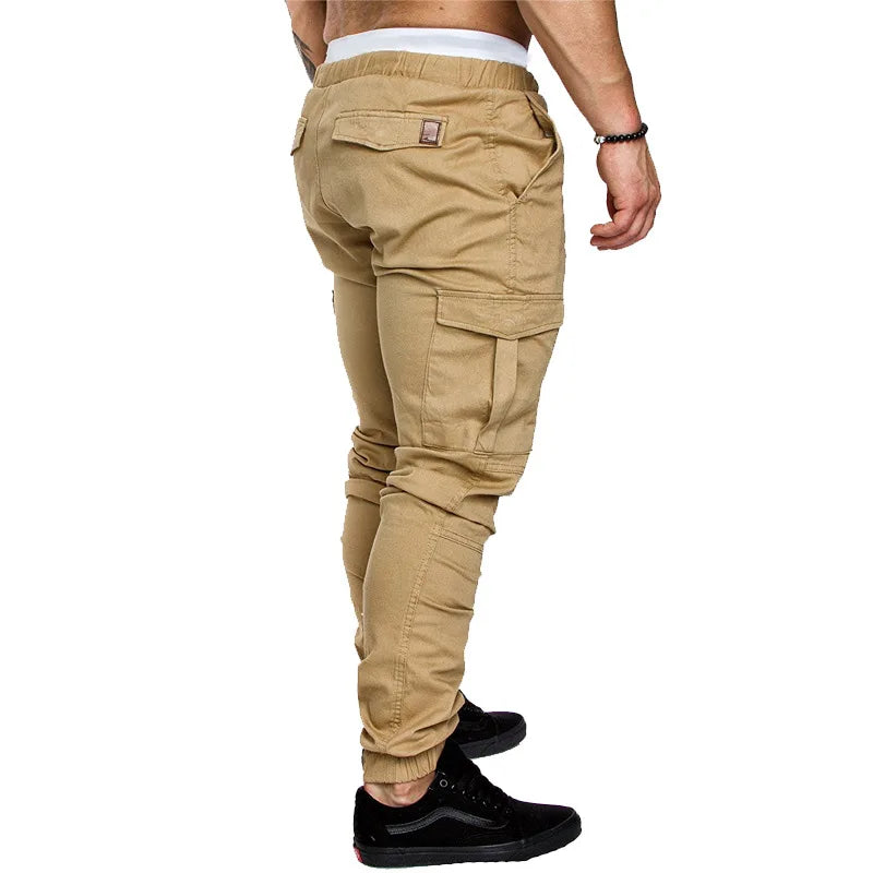 Nouveau outillage pantalon multi-poches pantalon Cargo homme tissu tissé décontracté Style Safari Joggers hommes