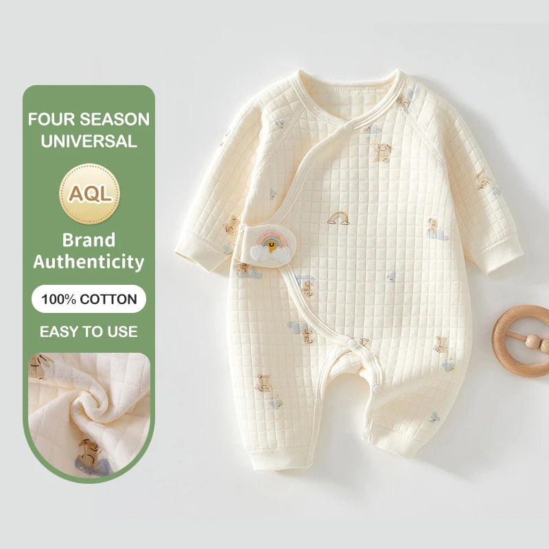 Ircomll nouveau-né bébé vêtements automne hiver chaud coton bébé barboteuses pyjamas pour filles garçons infantile vêtements de maison bébé vêtements