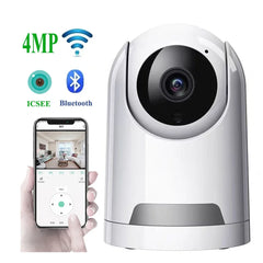 HONTUSEC 4MP ICSEE PTZ caméra détection humaine suivi automatique caméras de Surveillance Audio bidirectionnel ICSEE caméra prise en charge Alexa Google