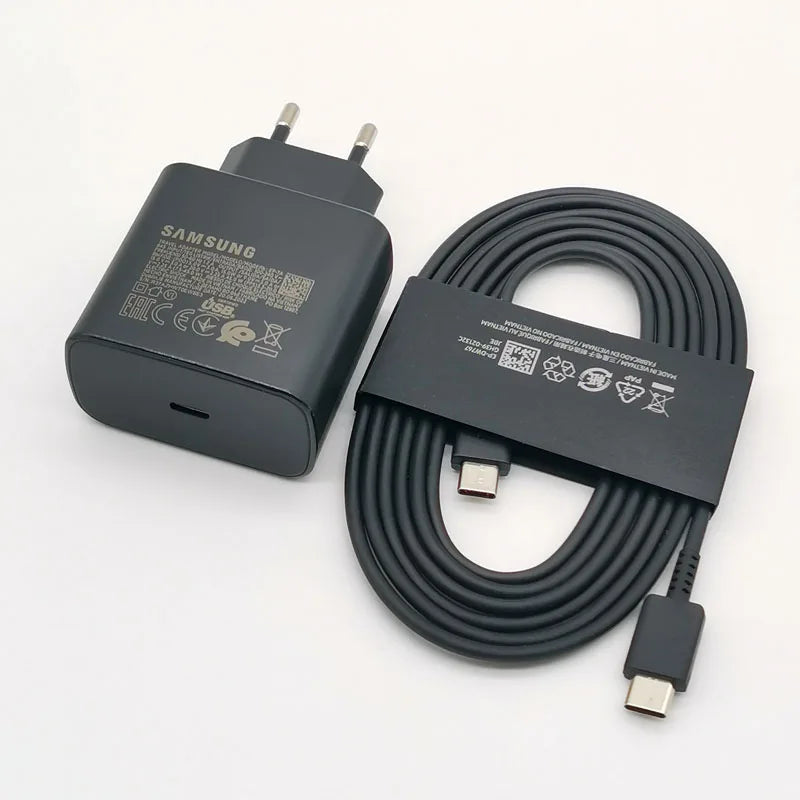 Samsung-Chargeur super rapide 45W, adaptateur 1.8m, type C pour Galaxy S24, S23, S22, S21, S20, Note 20 Ultra, 10 Z Flip, possède 6, 5, 4, 3, 2
