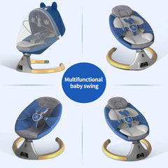 Chaise à bascule pour bébé, chaise apaisante, berceau électrique multifonctionnel pour bébé, berceau de couchage pour nouveau-né, balançoire électrique pour bébé