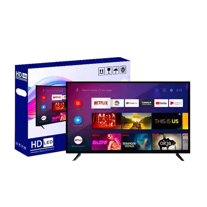 Prix de gros 4K Android Smart TV 50 55 65 75 85 pouces Logo personnalisé OEM incassable LED TV HD définition