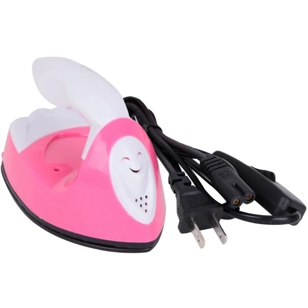 Petite presse à chaud électrique Portable, Mini fer de voyage polyvalent, chauffage rapide pour le perçage à chaud, autocollants en tissu avec nom, DIY bricolage