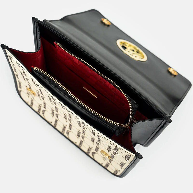 CH – sac à bandoulière Design solide, lettre foncée en relief, sac de fête pour dames, marque de luxe exquise, sac à main Design classique à la mode