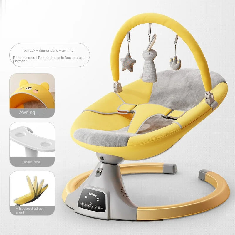 Chaise à bascule électrique pour bébé, berceau de sécurité, chaises à bascule pour nouveau-né, berceaux pour dormir de 0 à 2 ans