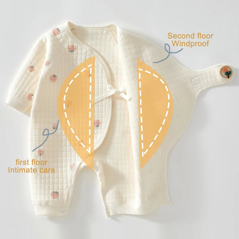 Ircomll nouveau-né bébé vêtements automne hiver chaud coton bébé barboteuses pyjamas pour filles garçons infantile vêtements de maison bébé vêtements