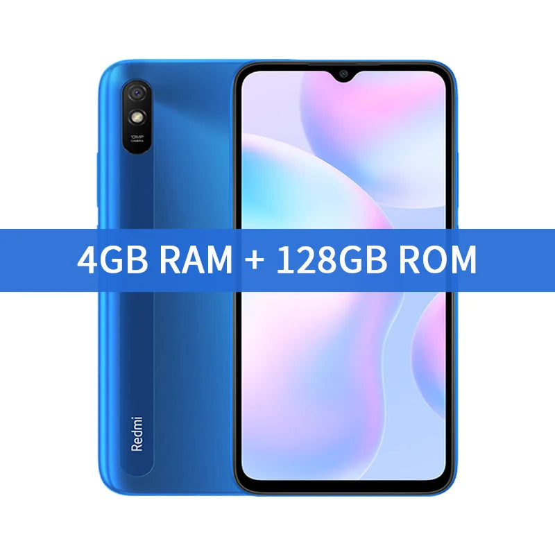Xiaomi Redmi 9A Global Rom Smartphone 64GB/128GB téléphone portable 5000mAh 6.53 pouces MTK Helio G25 Octa Core 13MP téléphone intelligent Version CN